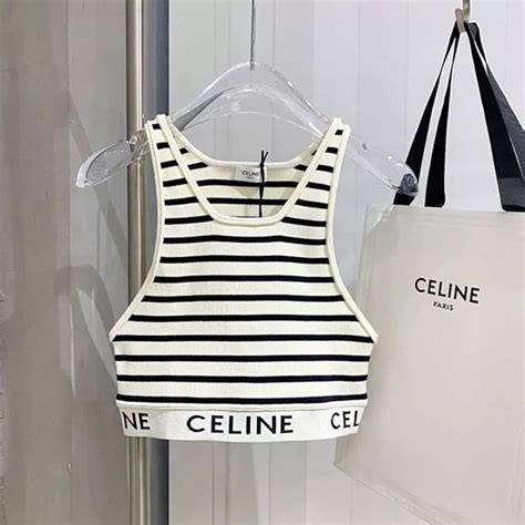 celine red crop top